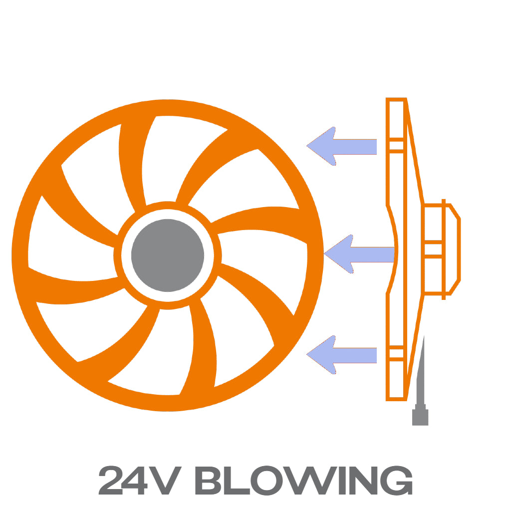 24V AXIAL FAN BLOWING AC Auto