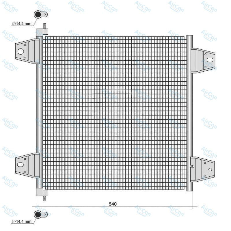 DAF XF series condenser