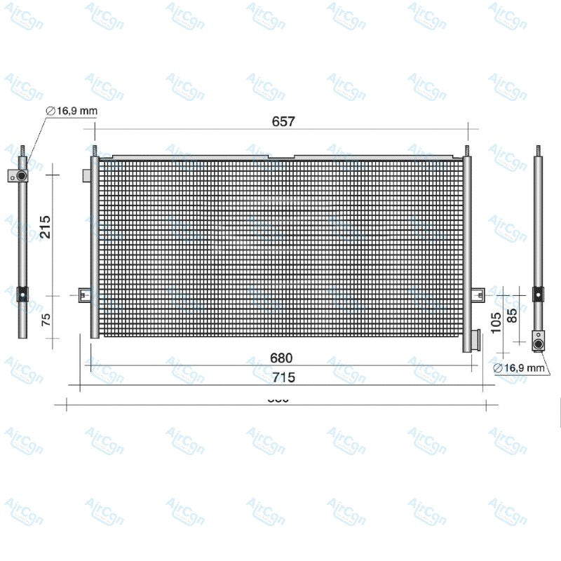 Volvo truck condenser