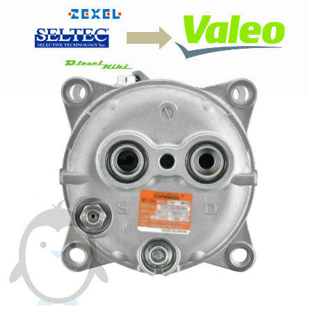 HVAC/Refrigeration compressor Seltec TM15 24V 43555126, 51779707006, 3CMT107 40430026, 40430006, 500536, 1201336