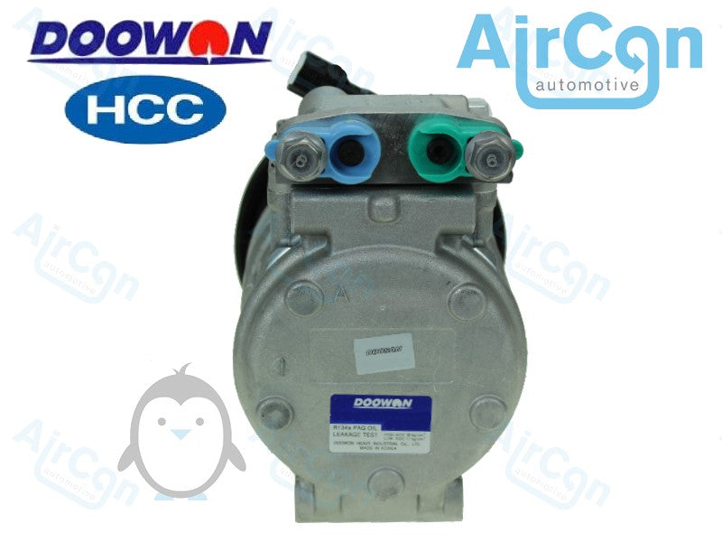 Doowon 10PA15C compressor, 2208-60-13B, 2208-6013B, 22086013B, 2208-60-13A, 2208-6013A, 22086013A, 2208-60-13, 2208-6013, 22086013, 440205-00070, 44020500070, 9F211-0352, 9F2110352, 2200-60-13B, 22006013B, 2538-60-13B, 2538-6013B, 25386013B