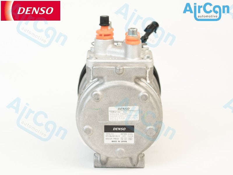 John_Deere_Denso_10PA15C_air_conditioning compresssor_4371007861, 4472002481, 4471806380, DCP99513, AL176858, RE203758, RE257084, ACP739000S, 8880100311, 850956N, 1201622, 203D81, 503-120, 503120, 92030250, 32664G, 10-0790, 10-3893, 118464, 090.635.003.260, 8FK351106571, 240553, K15266