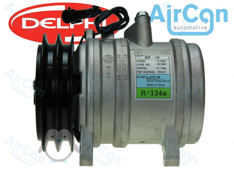 ACP01182 LUCAS Klimakompressor PAG 46 YF, R 134a, R 1234yf, mit Dichtungen