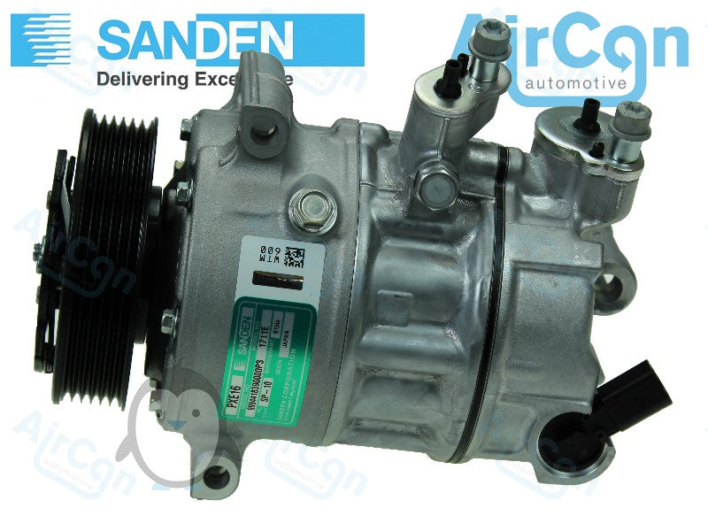 SEAT IBIZA, LEON compressor PXE16-1622, PXE16-1620P, PXE16-1620A, PXE16-1617A, PXE16-1617, PXE16-1615A, PXE16-1610, PXE16-1601P, 7H0820803F, 5Q0820803F, 5K0820803GX, 5K0820803CX, PXE1711