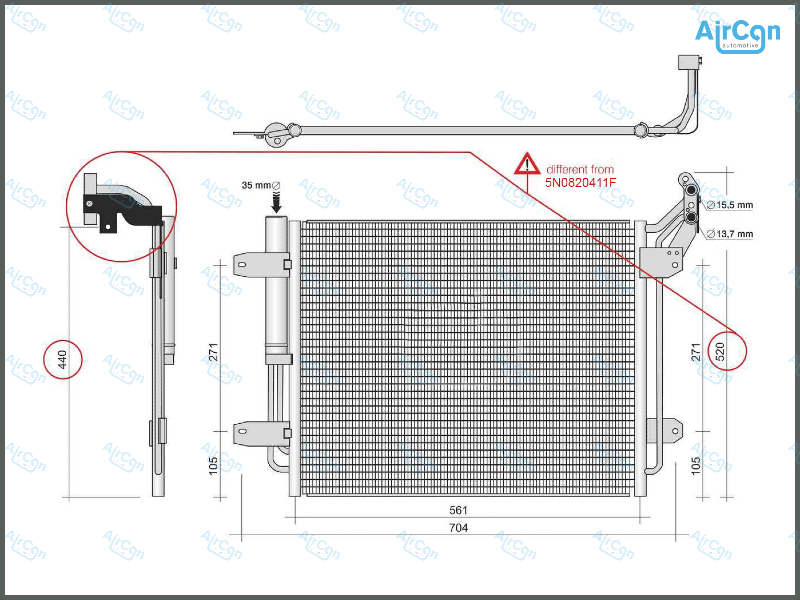 Tiguan 5N0820411C, 5N0820411E, 5N0820411D, 16-9938, 30311666CP, DCC1446, 0810.3097, 35848, 042015N, 08103097, 3775, 43397, 58005291, 704CD00104, 730M53, 814091, 8880400434, 8FC351303461, 940138, AC454000P, DCN32062, VN5291, VN5291D, VW5291, VW5291D