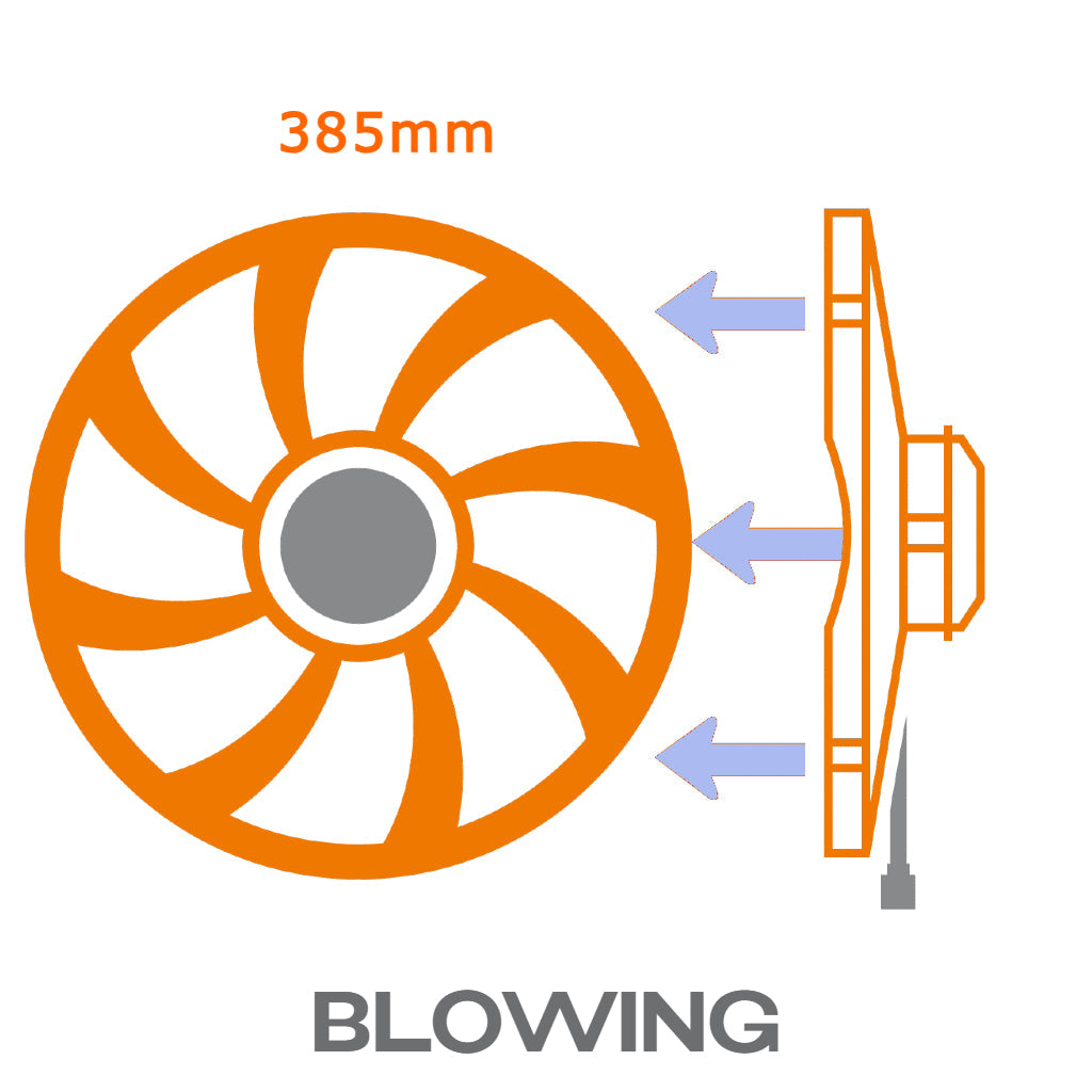 12V 385mm Blowing