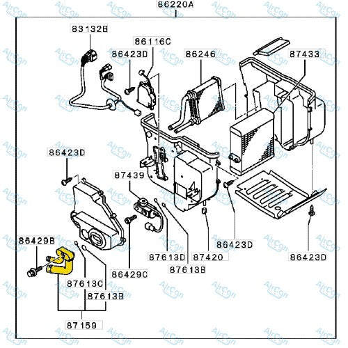 Replacement AC hose assembly kit