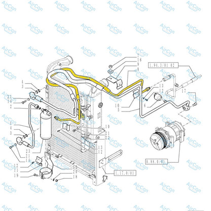 Drier outlet hose assembly
