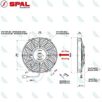 SPAL VA07-AP12/C-58S AXIAL FAN