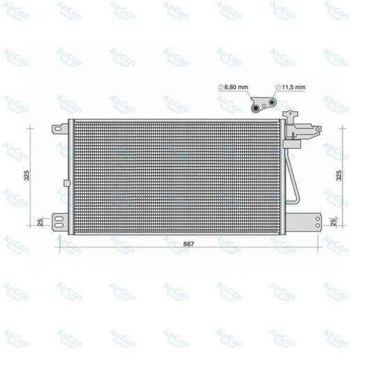 Scania P/G/R/T series AC condenser 2004-2019