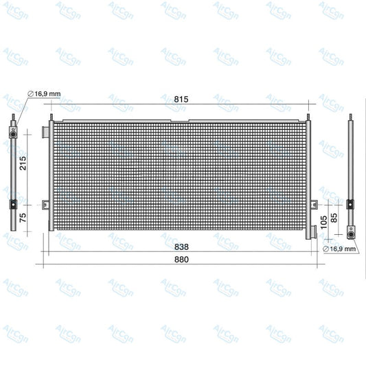 Volvo truck condenser