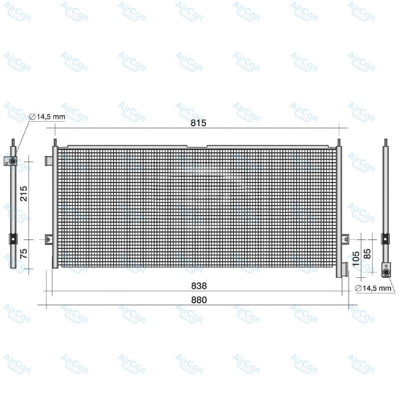 Volvo truck condenser