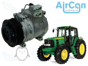 John Deere 6000, 6010, 6020, 6030 series air conditioning compressor AL174137, AL155836, AL153386, AL176857, AL78779 AL176858, RE203758, RE257084, AL174136, AL78493, TY6769, AL154203 