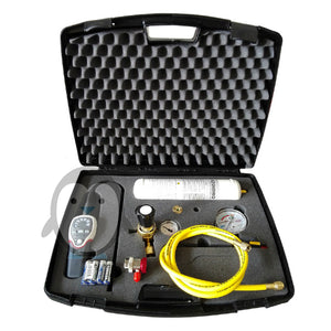 Tracer gas electronic leak detection kit